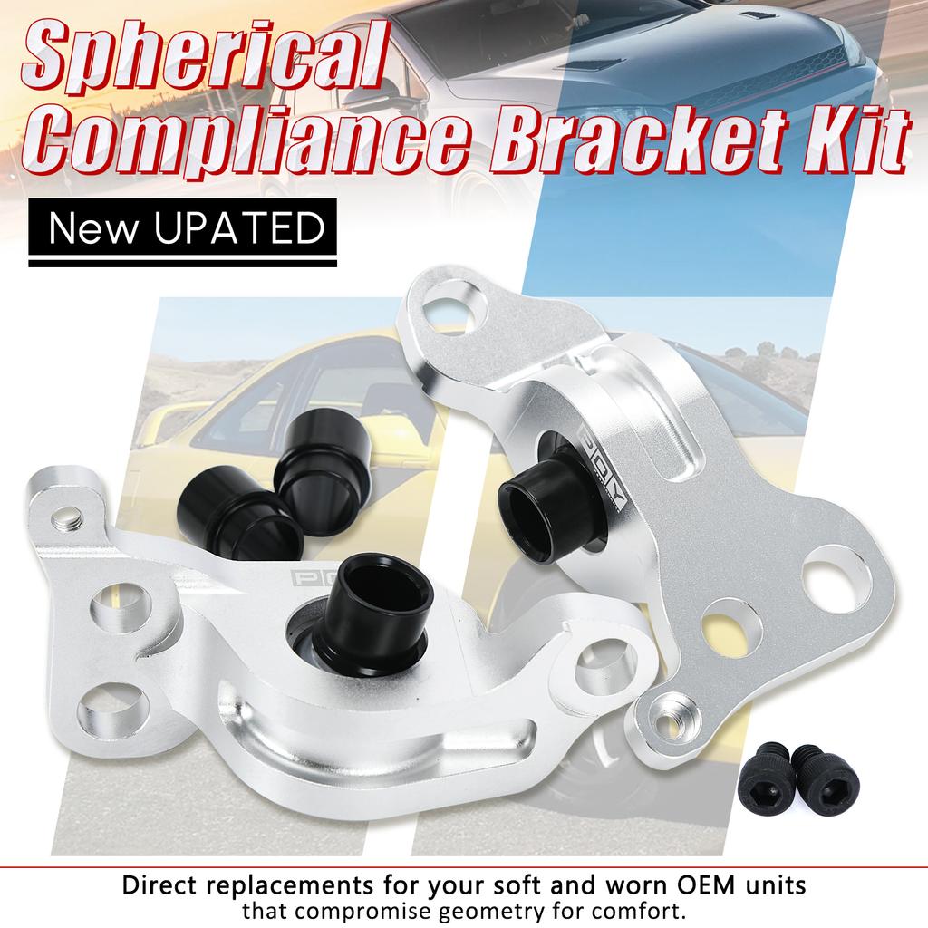 Spherical Compliance Bracket For 92-95 Honda EG Type Civic 1.6L 94-01 Acura Integra 1.8L
