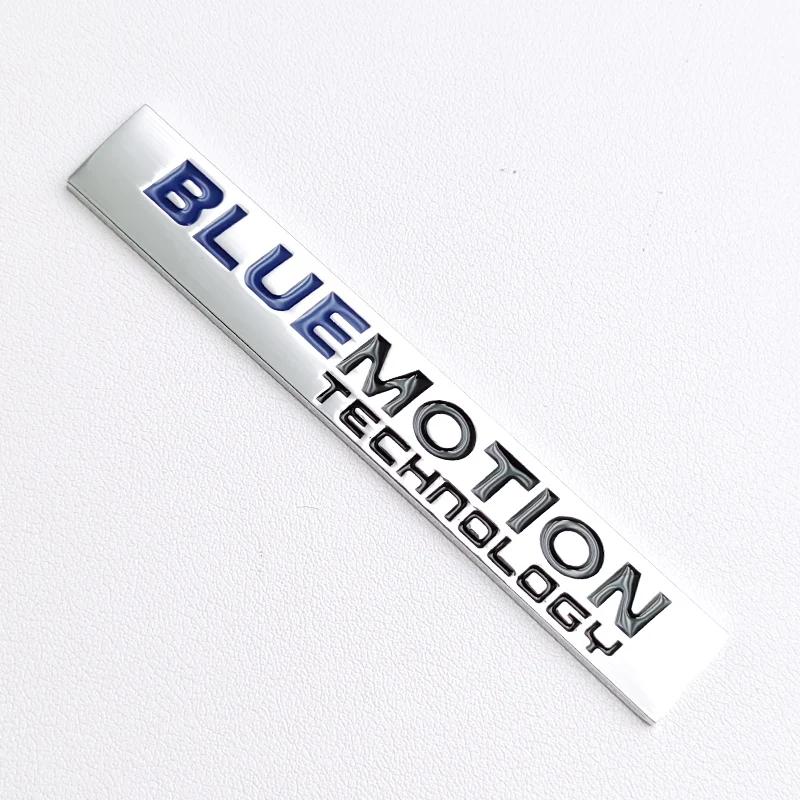 RUNTB1 3D Metal Bluemotion Logo Blue Motion Emblem Car Fender Badge Rear Trunk Sticker For VW Golf Polo Passat Jetta Tiguan Accessories