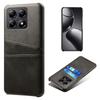 For Xiaomi 14T Case Dual Card Slots PU Leather+Hard PC Phone Cover