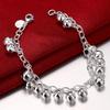 Bell Bracelet  Sterling  Bells Sounds Bead Chain Bracelet For Women Wedding Engagement Party Jewelry Bracelets