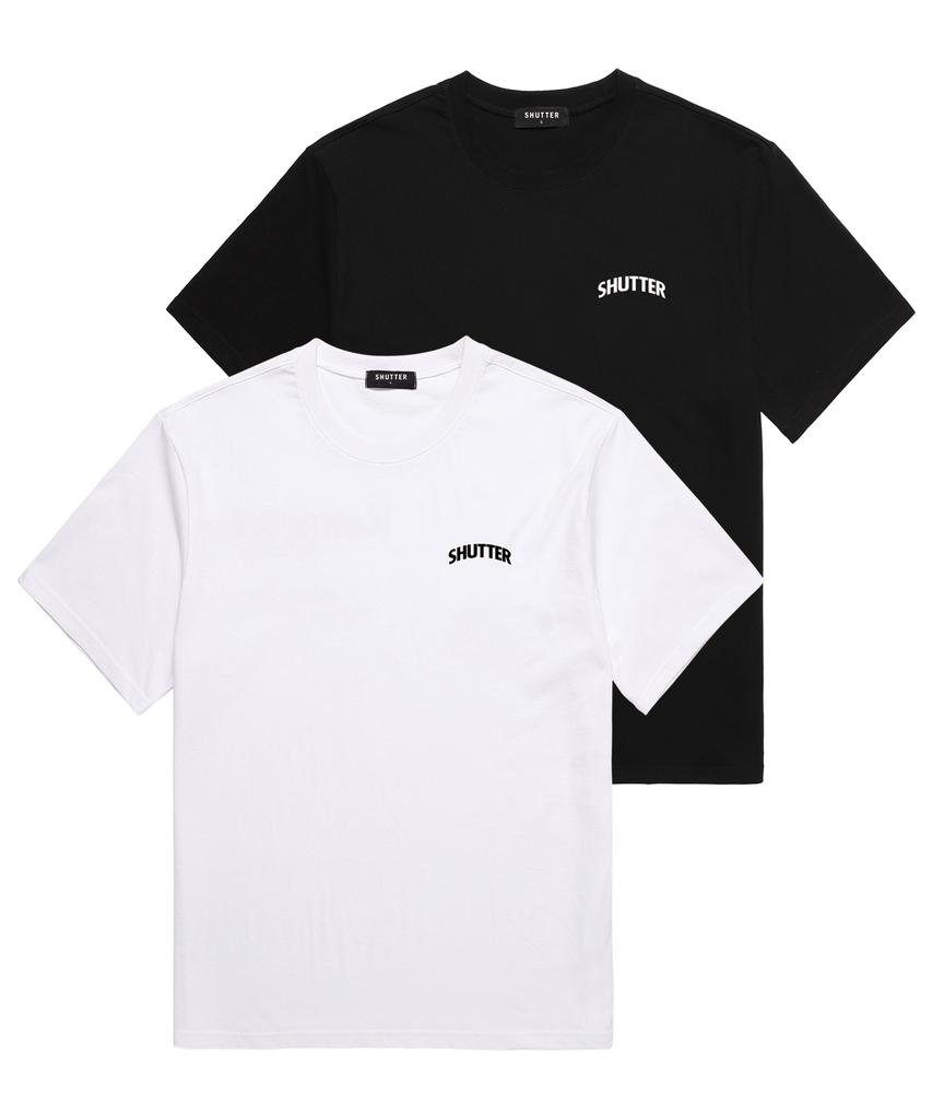 SHIRTER Футболка оверсайз с коротким рукавом и маленьким логотипом-аркой (Sdts202) белый