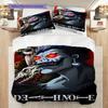 Dark Anime Trio Mystery Power Three-piece set (1 * duvet cover + 2 * pillowcase, without core) 2D Flat Bedding set Duvet cover and pillowcase