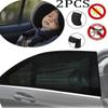 2 шт. Автомобильный солнцезащитный козырек для переднего и заднего бокового окна, УФ-защитная шторка, противомоскитная сетка, эластичный солнцезащитный козырек, аксессуары для салона автомобиля