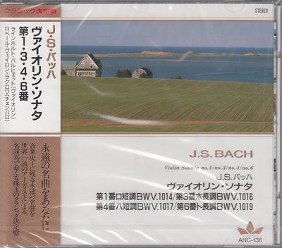 CD И.С. БАХ - И.С. Бах / Соната для скрипки №. 1 в B ANC136 Япония Классический Б/У