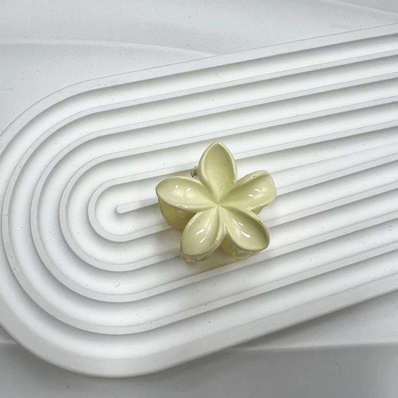 Европейский и американский Франжипани 4 см Модный зажим-краб для волос для пляжного отдыха