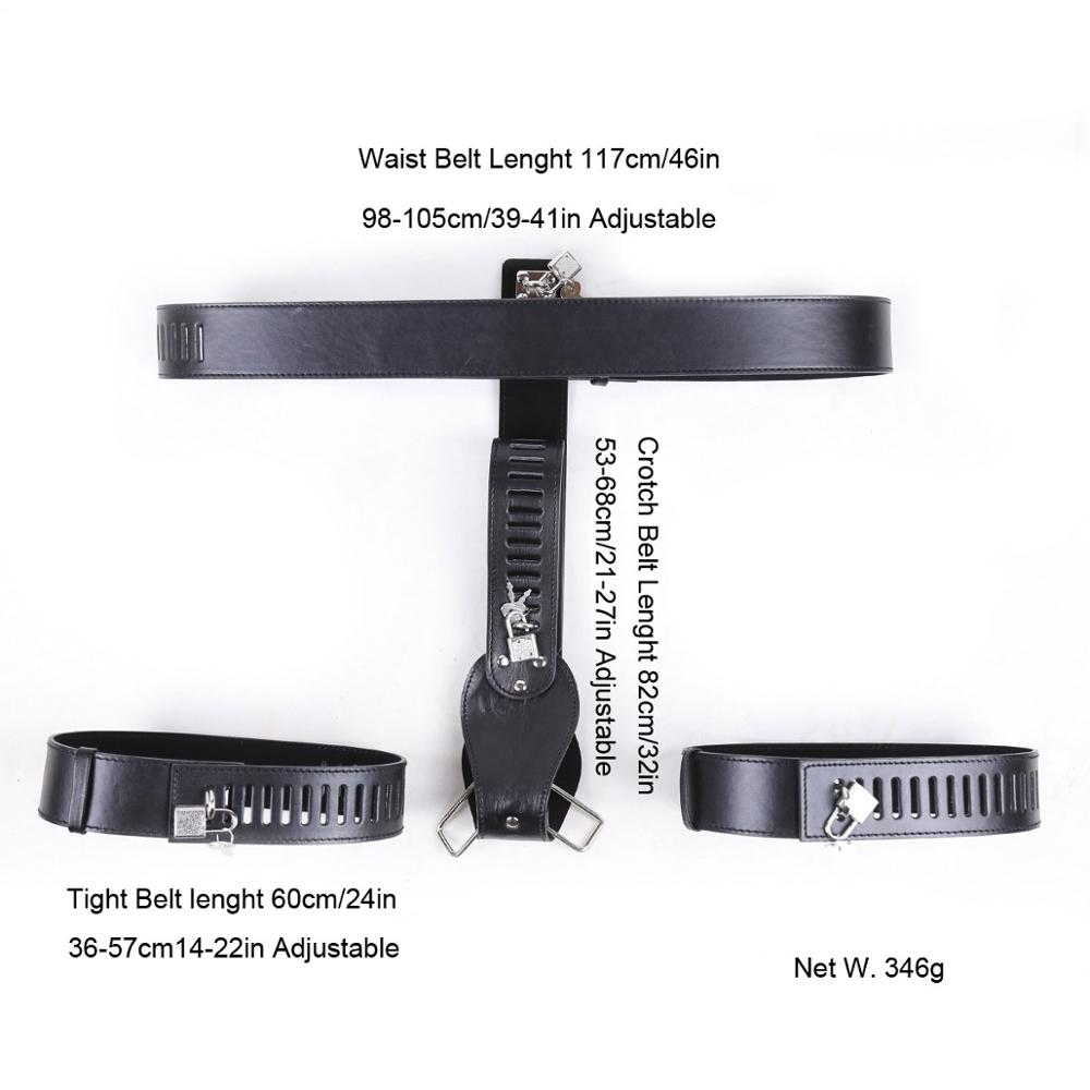 Женские запираемые трусики верности, пояс из искусственной кожи, стринги, брюки с замком, БДСМ, удерживающие бедра, манжеты, сексуальное нижнее белье, трусы, женское нижнее белье