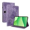 For OnePlus Pad Lite/Oppo Pad SE Case Butterfly Flower Imprint PU Leather Tablet Cover with Card Slots