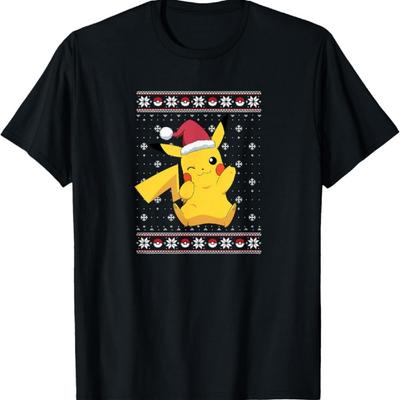 Pokémon - Футболка с дизайном свитера Пикачу