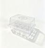 Low-Profile 12-Cell Adjustable Seedling Tray Set with Breathable Lid for Moisture Retention & Heat Preservation in Succulent & Vegetable Breeding.