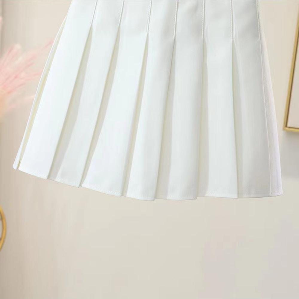 Новая летняя юбка-плиссе А-силуэта 2025 года для миниатюрных женщин — высокая талия, универсальная, короткая длина