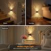JandCase Night Lights Plug into Wall, Star Night Light Projector 3000K