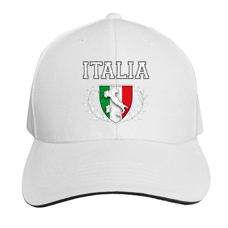 Italia Italy Italian Flag Boutique Baseball Cap Unisex Print Asjustable Hip Hop Fashion Cool Snapback Hats Black