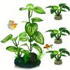 Crafts, Fish Tank Aquarium Silk Plants, Aquarium Plants Aquatic Plants Foreground Decoration, Fish Tank Decoration