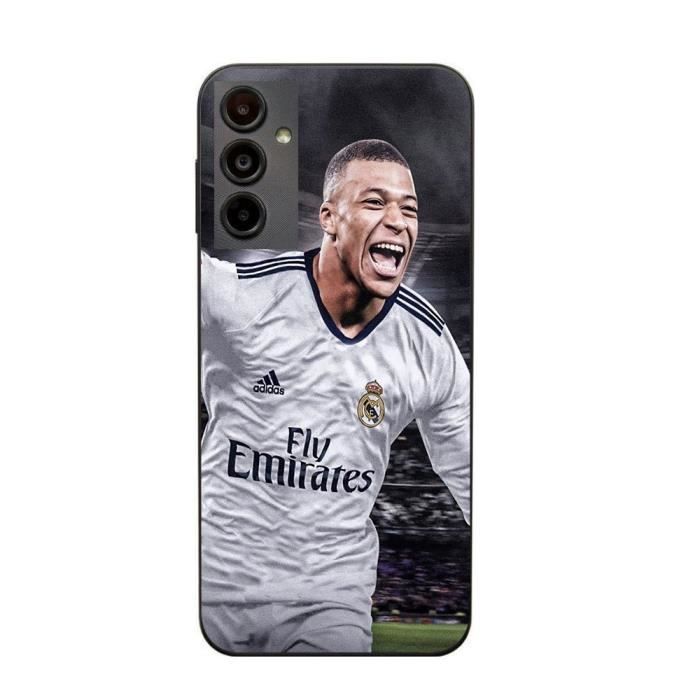 Coque - Maniacase - Samsung Galaxy s23fe - Kylian Mbappe - Noir - Souple
