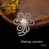 Elegant Pearl Flower Brooch with Anti-Malfunction Pin