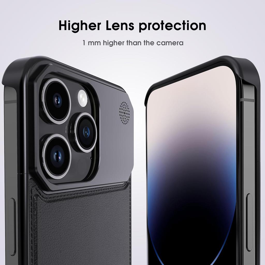 Для iPhone 13 Pro Max Магнитный чехол Кожа+Рамка из алюминиевого сплава Безрамочный Ароматерапевтический чехол для телефона