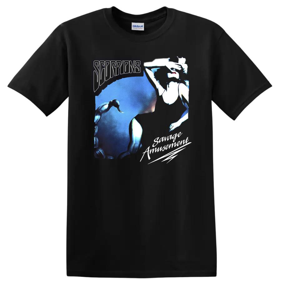 Scorpions Vintage Graphic T Shirt Retro Music Band Tee Art Design 80s Style