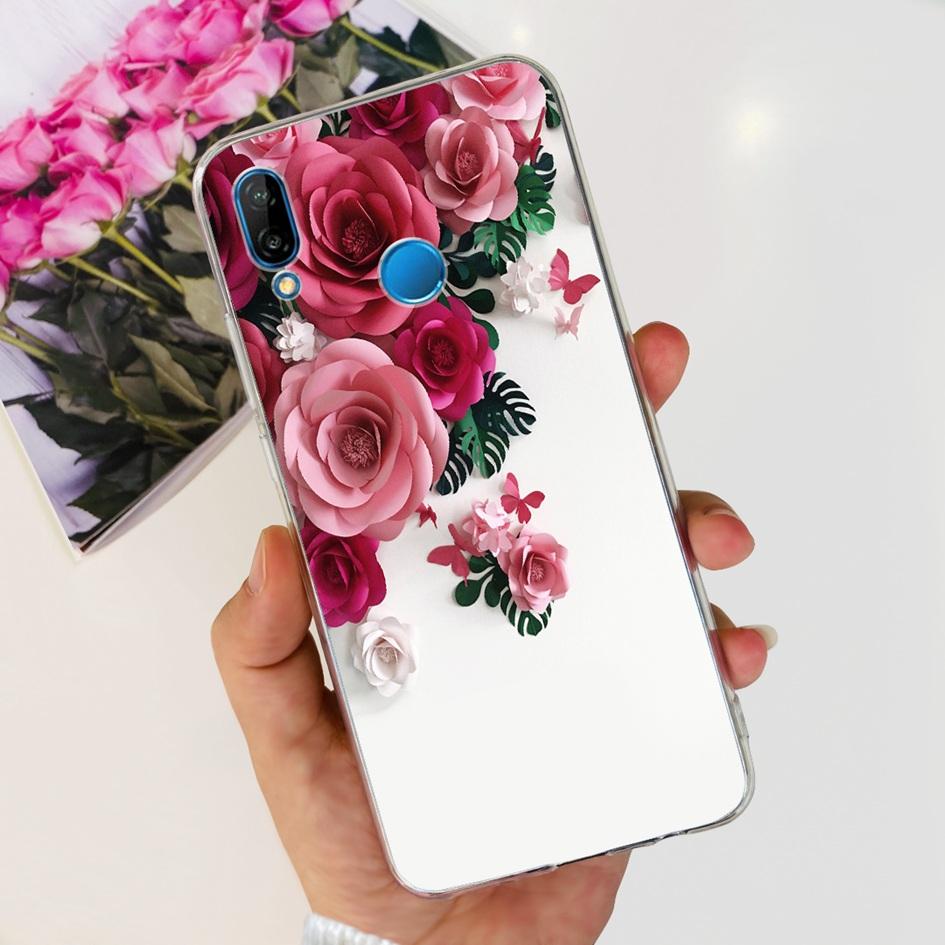 Чехол для Huawei P20 Lite Чехол Милый Астронавт Мультяшный Тонкий Прозрачный Мягкий Силикон Задняя Крышка Телефона Для Huawei P20Lite ANE-LX2 Funda
