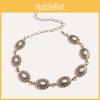 Fashionable Womens Metal Waist Chain With Carved Simulated White Turquoise For Spring Summer Autumn Winter