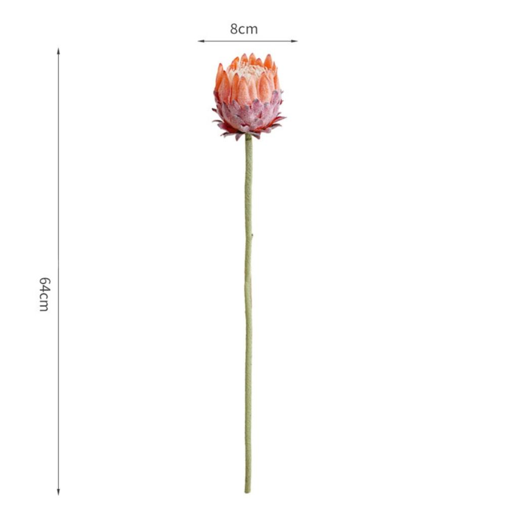 Multicolor Artificial Artichoke Flower Large Size Nordic Thistle Flower  Home Decoration
