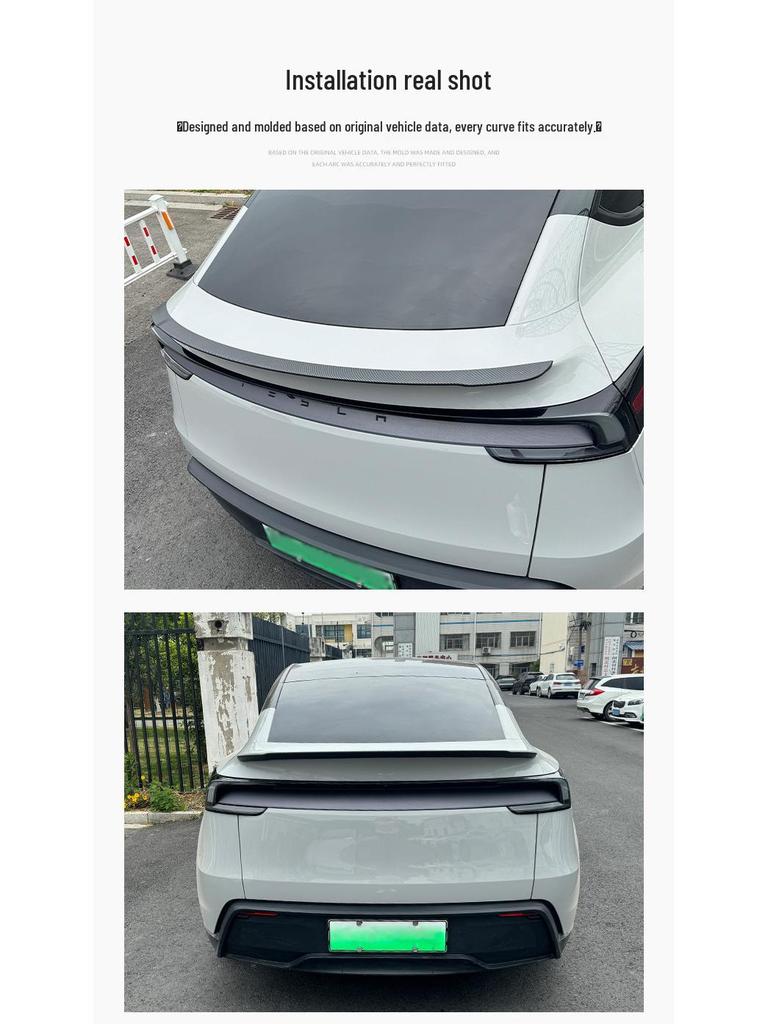 Задний спойлер-лезвие для Tesla Model Y 2025: Оригинальный аэродинамический дефлектор воздуха версии P