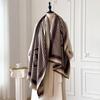 Women'S Luxury Cashmere Winter Shawl - Striped With Tassels Pashmina Bandana Wrap