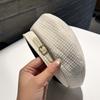 New British Retro Xiaoxiangfeng Belt Buckle Beret Feminine Socialite Versatile Painter Hat
