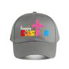 Happy Easter Colorful Cross Baseball Cap Fashion Unisex Sunhat Womens Outdoor Sports