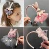 Cute Plush Rabbit Bunny Ears Princess Cartoon Hairband Girls Kids Hair Head Band Hoop Accessories For Children Gift Hairbands