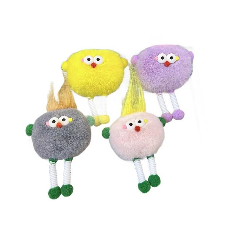 Colorful Plush Doll Keychain With Adorable Features Perfect For Collectors Gifts And