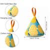 2PCS Cotton Pot Lid Protector Triangle Shape Triangle Pot Holder Durable Pot Handle Cover  Kitchen