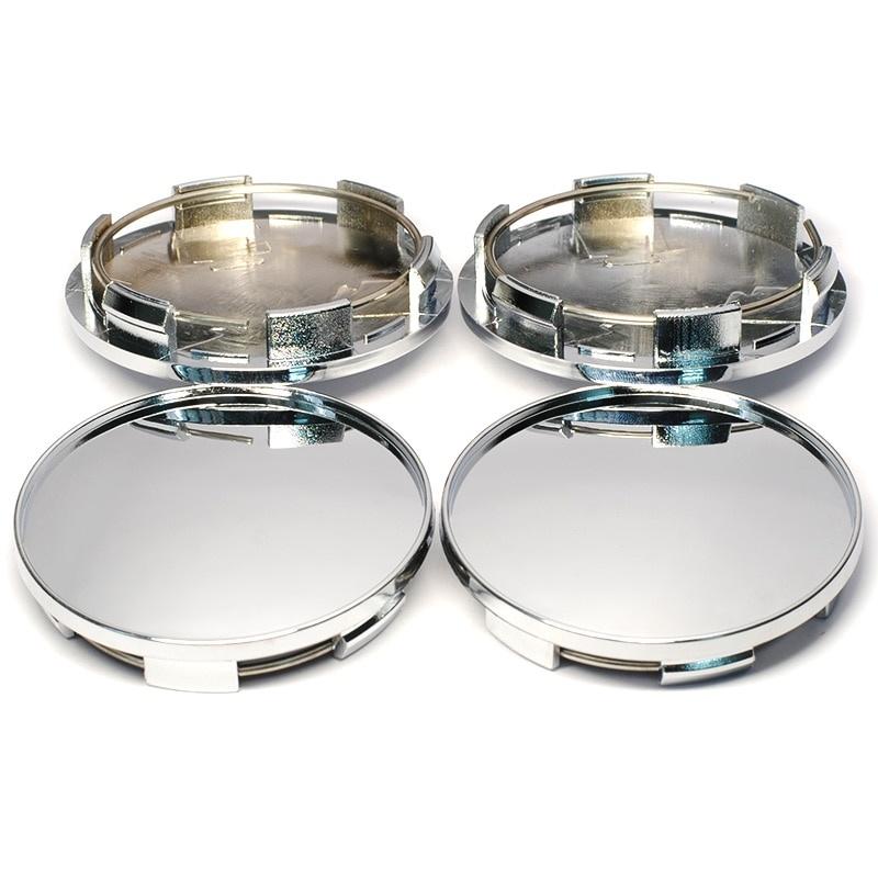 4 шт./лот 68 мм ( 62 мм 6-контактный ) Для 65 мм логотип автомобильного центра колеса колпаки ступицы крышка колпака автомобиля Стайлинг обод аксессуары хром серебристый/черный