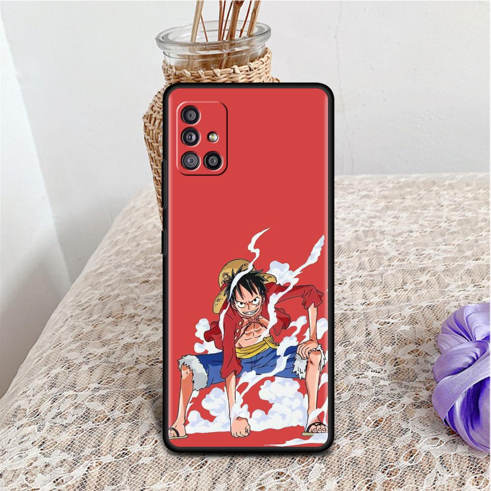 Case For Samsung Galaxy A52 A12 A32 A51 A21s A71 A13 A53 A22 A31 A72 A03 A02s A41 Black Phone Shell One- Piece