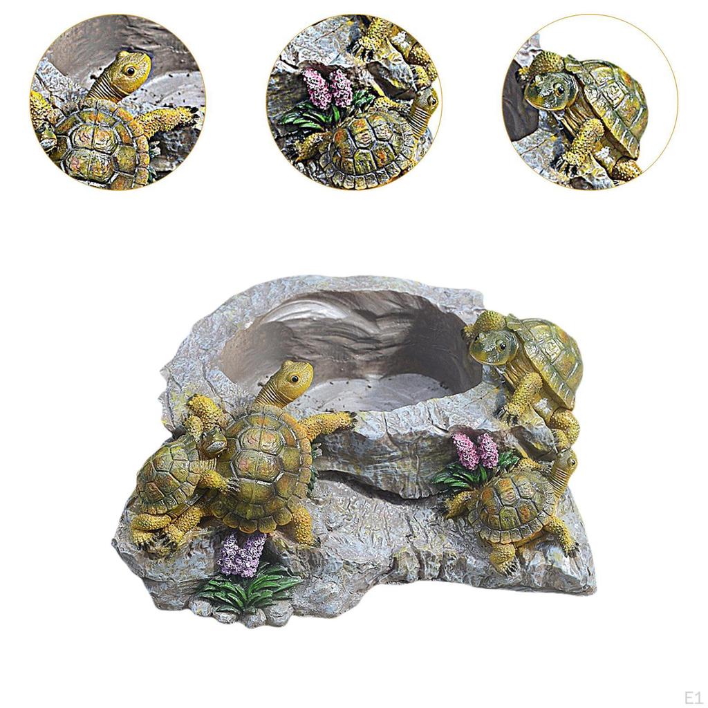 Растительный горшок Цветочное украшение Ландшафтный декоративный садовый горшок Скульптура черепахи для гостиной