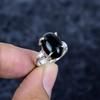 Black Onyx Gemstone 925 Sterling Silver Jewelry Ring Size Adjustable MM-3435