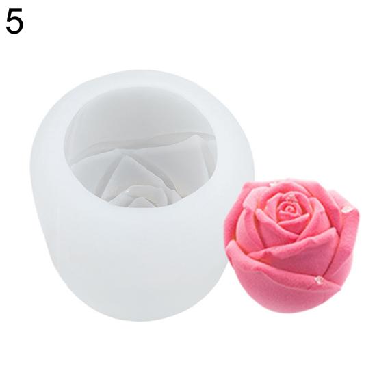 Силиконовая форма с цветком розы, помадка, шоколадный торт, кубик льда, инструмент для изготовления ювелирных изделий