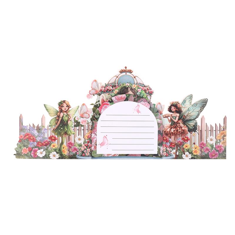 3D Flower Fairy Greeting Card With Beautiful Envelope Fairy And Floral Design For Valentine'S Day, Love And Blessings - Perfect