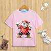 Unisex Kids Pure Modal TShirt I Love HipHop Humorous Animal Print Polyester Fiber Fun Summer Top for Boys And Girls