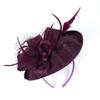 Women Flower Wedding Tea Party Mesh Hair Band Evening Party Fascinator Hat