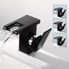 1pc LED Black Basin Faucet Tall And Short Tap Bathroom Single Handle Cold and Hot Water Flow Produces Electricity