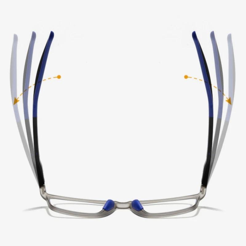 Модные прогрессивные мультифокальные очки Квадратная оправа Анти-синие очки для чтения Мужские Женские Винтажные Для близи и дали Пресбиопия Очки