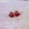 Women Fashion Jewelry Elegant Cubic Zirconia CZ Ear Stud Earrings Wedding Gift MIT