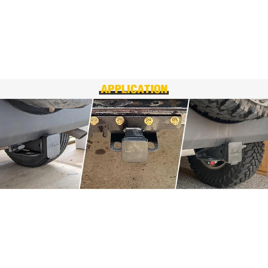 Nilight 2' Inch Rear Bumper Tow Trailer Hitch Receiver Kit, Compatible for 2007-2018 Jeep Wrangler JK 4 Door & 2 Unlimited, W/4-Pin Wiring Harness