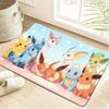 Cute Desert Pokemon Print Doormat Non-Slip Water Absorbent Floor Mat for Home Entrance Decor