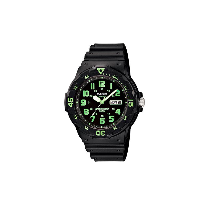Casio Серия YOUTH-MRW Дисковые Трехштырьковые Дайвинг Ветер Спорт Кварцевый Механизм Ремешок из Смолы Японские и Корейские Часы Мужские;s Часы Черный циферблат MRW-200H-3B