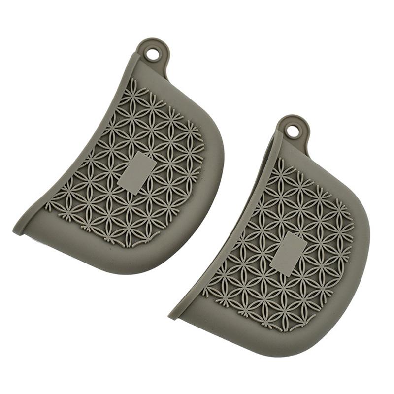 1 шт. силиконовый держатель для ручки горшка, теплоизоляционные чехлы, перчатки с зажимом для ушей