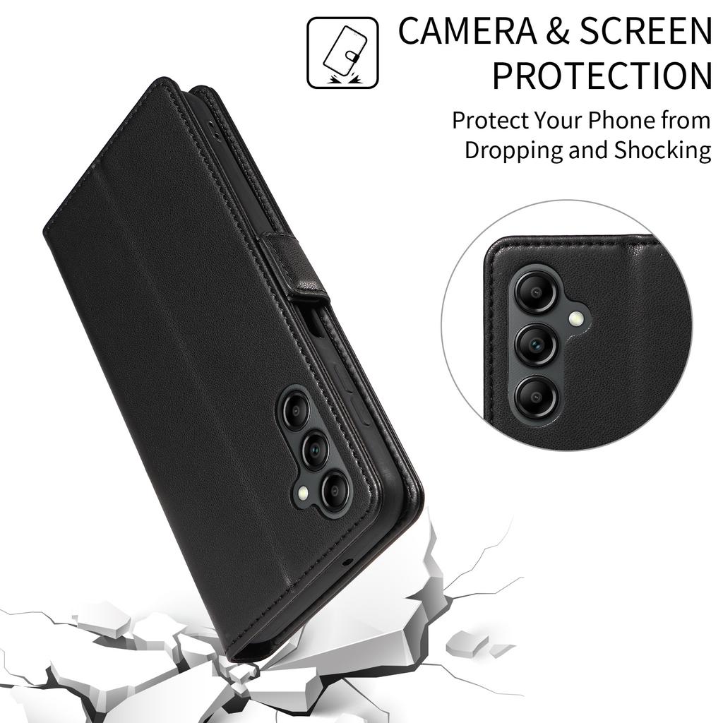 For Samsung Galaxy A56 5G Case Side Magnetic Clasp RFID Blocking Leather Phone Wallet Cover