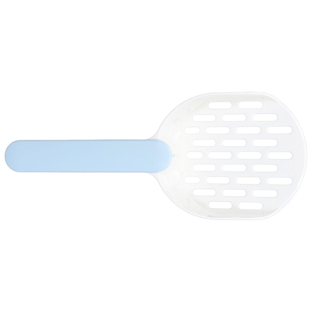 Совок для кошачьего туалета Пластиковый Утолщенный Совок для просеивания кошачьего наполнителя для уборки лотков для маленьких домашних животных Белый Голубой