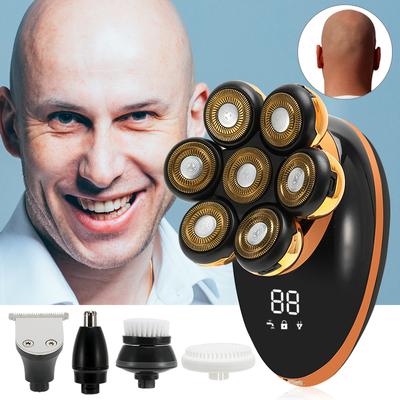Новая бритва для мужчин 7D Independently 7 Cutter Floating Head перезаряжаемая водонепроницаемая электрическая бритва многофункциональный триммер для мужчин