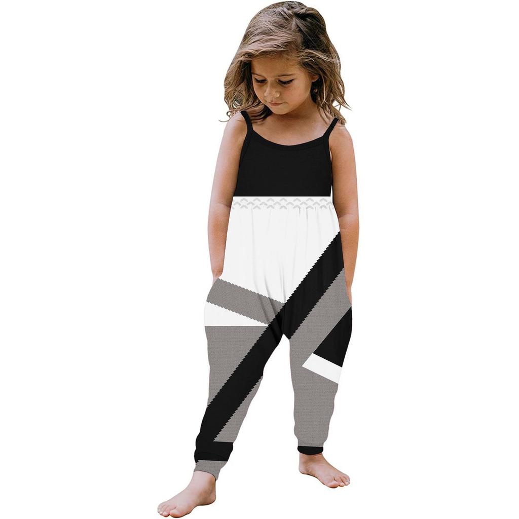 Летний комбинезон без рукавов для маленьких девочек, комбинезон, одежда